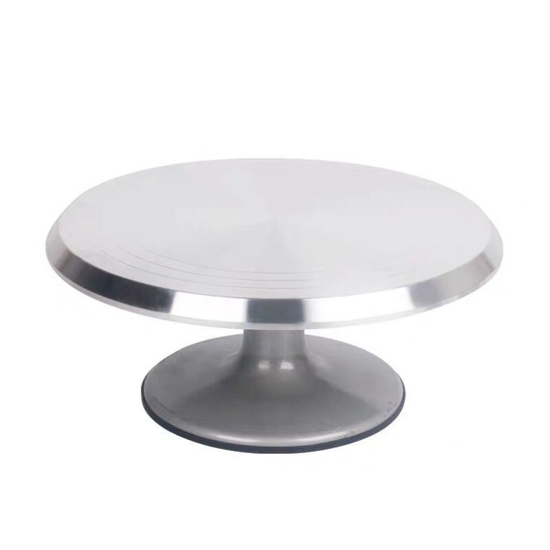 Cake Stand Manufacturer - Hottest Sale 12 Inch Metal Anti-Slip Rotating Decorating Turntable