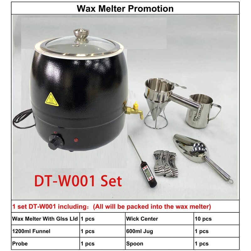 Wax Melter Manufacturer - Black Electric Candle Wax Melting Pot Wholesale