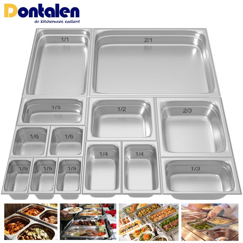 GN Pan Manufacturer - Dontalen Stainless Steel European Style Full Size with Anti-jamming