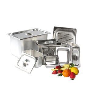 Food Pan Manufacturer - NSF Durable Full Size Stainless Steel GN Pan with Lid