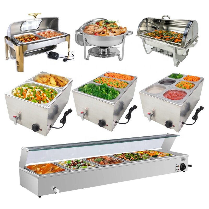 Food Warmer Manufacturer - Dontalen Electric Commercial Buffer Heating with 1/2 GN PAN Lid
