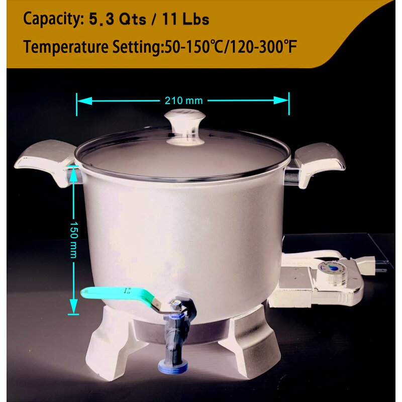 Wax Melter Manufacturer - Commercial 5L Non-Stick Candle Melting Pot