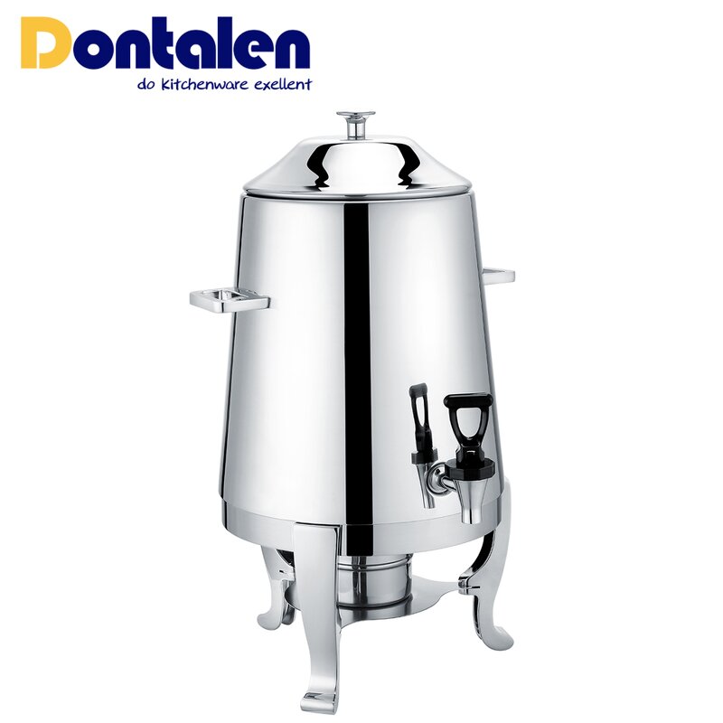 Beverage Dispenser Manufacturer - Deluxe 8QT Stainless Steel Milk Coffee Urn for Buffet