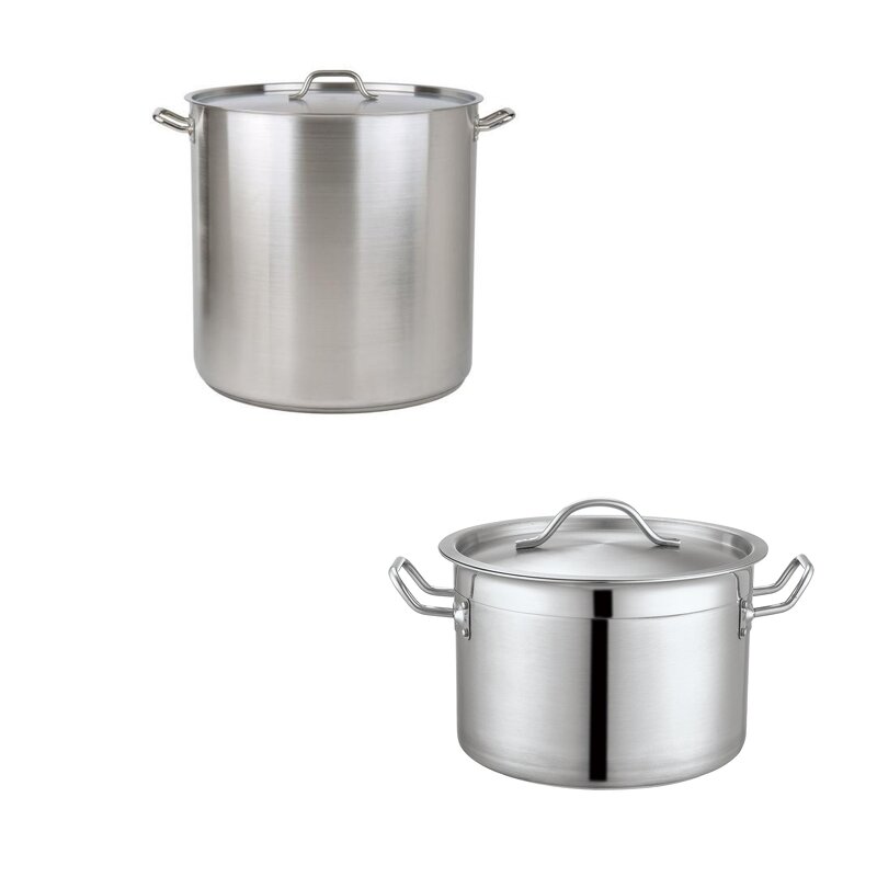 Cooking Pots Manufacturer - Dontalen 25L 0.8mm Aluminum Polished Deep Large Cookware Sets