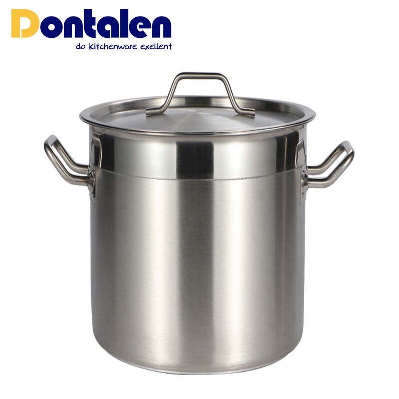 Stock Pots Manufacturer - Stainless Steel Satin Body Large Commercial Induction Heavy Duty