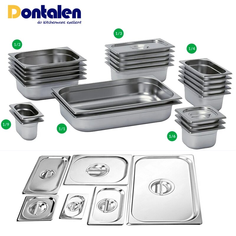 GN Pan Manufacturer - Dontalen Stainless Steel European Style Full Size with Anti-jamming