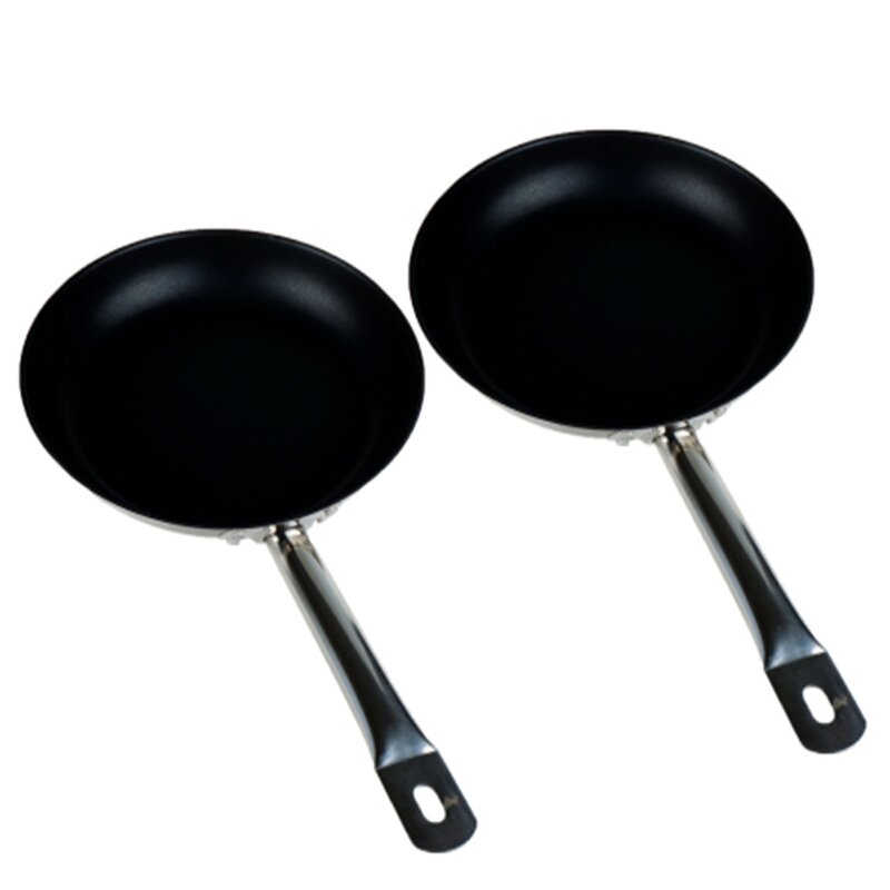 Frying Pan Manufacturer - Black Deep Fry Non Stick Stainless Steel Induction Cooking Pot Sets