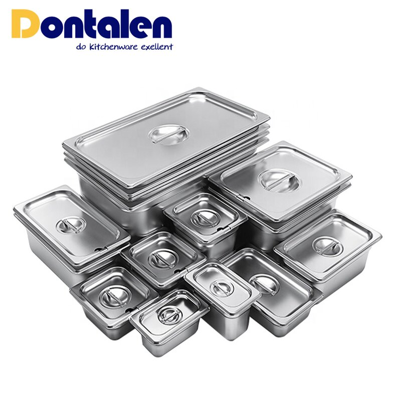 GN Food Pan Manufacturer - Food Standard Stainless Steel Full Sizes Steam Table Gastronorm
