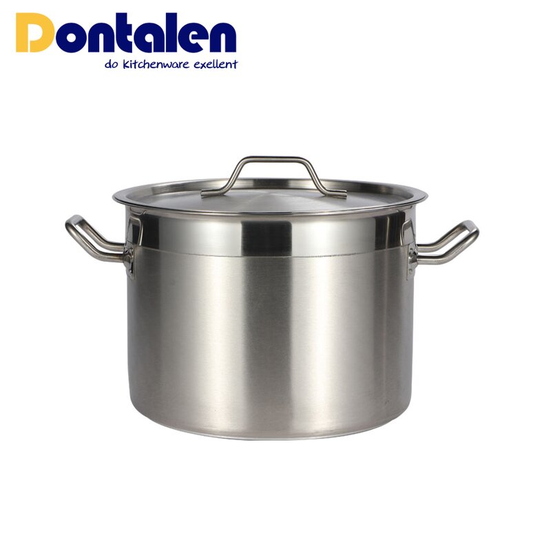 Stock Pots Manufacturer - Stainless Steel Satin Body Large Commercial Induction Heavy Duty