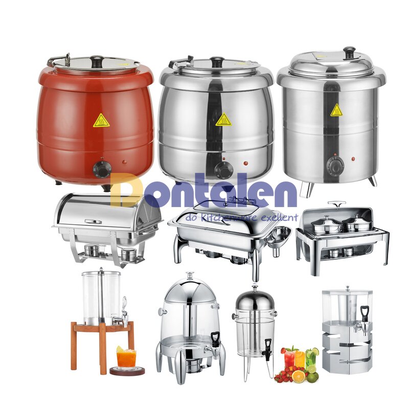 Soup Kettle Manufacturer - Hot Sale Electric Gold 10L Stainless Steel 400W Soup Warmer