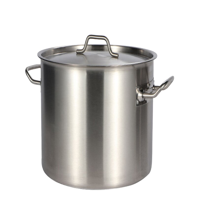Stock Pots Manufacturer - Hotel Supplies 100L 200L 3 Layers Composite Bottom Stainless Steel