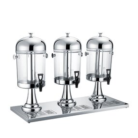Beverage Dispenser Manufacturer - 3 Tank 8L*3 Stainless Steel Commercial Cold Drink