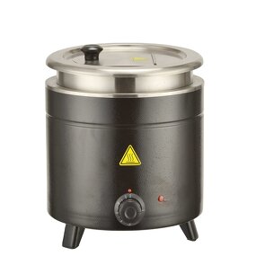 Soup Kettle Manufacturer - Dontalen Commercial 10L Stainless Steel Black Color Buffet