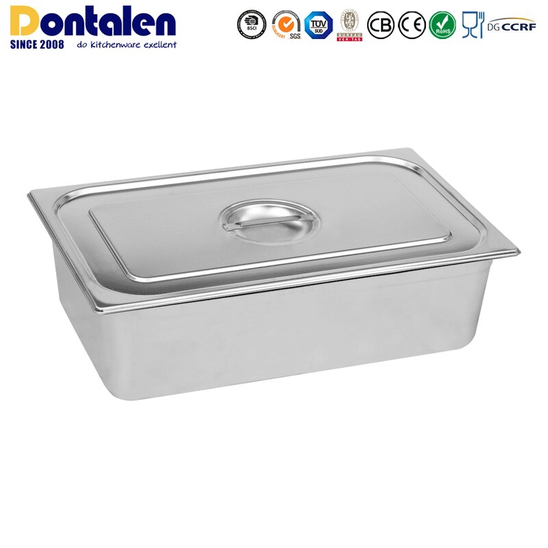 Food Warmer Manufacturer - Dontalen Stainless Steel Electric Commercial GN PAN with Lid 1.5kW CE