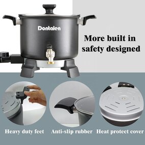 Wax Melting Machine Manufacturer - 5L Non-Stick Black for Candle Making