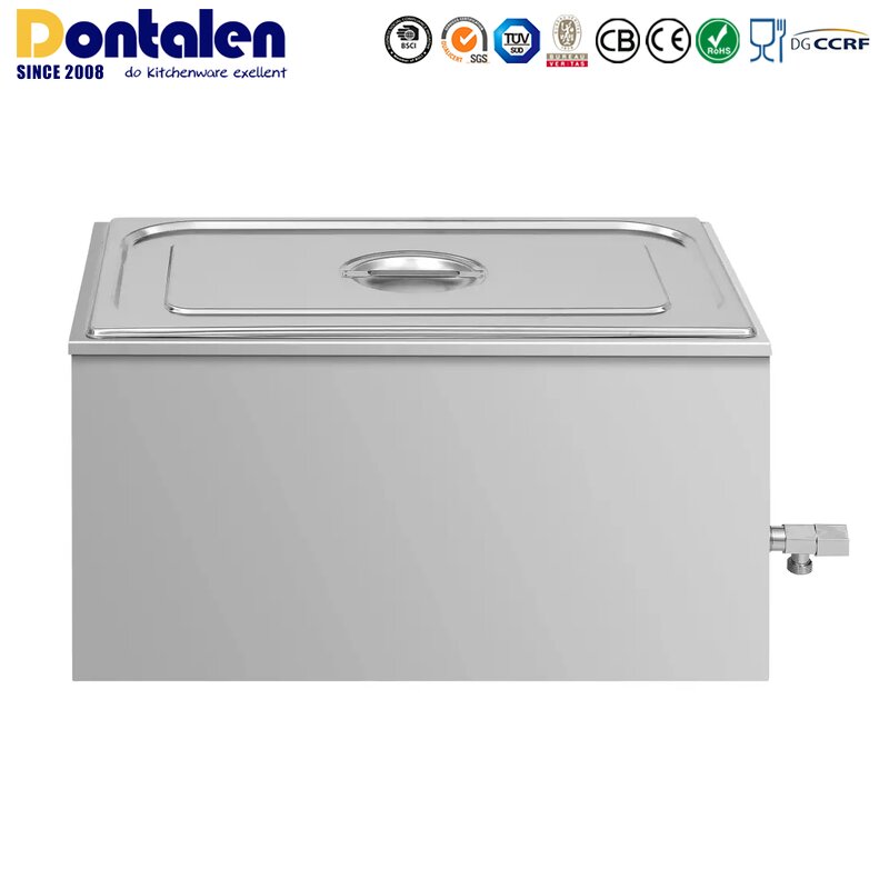Food Warmer Manufacturer - Dontalen Stainless Steel Electric Commercial GN PAN with Lid 1.5kW CE
