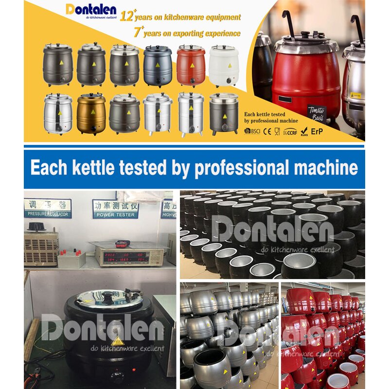 Soup Warmer Manufacturer - 10L Electric Fast Heat with Gold Color Outer case