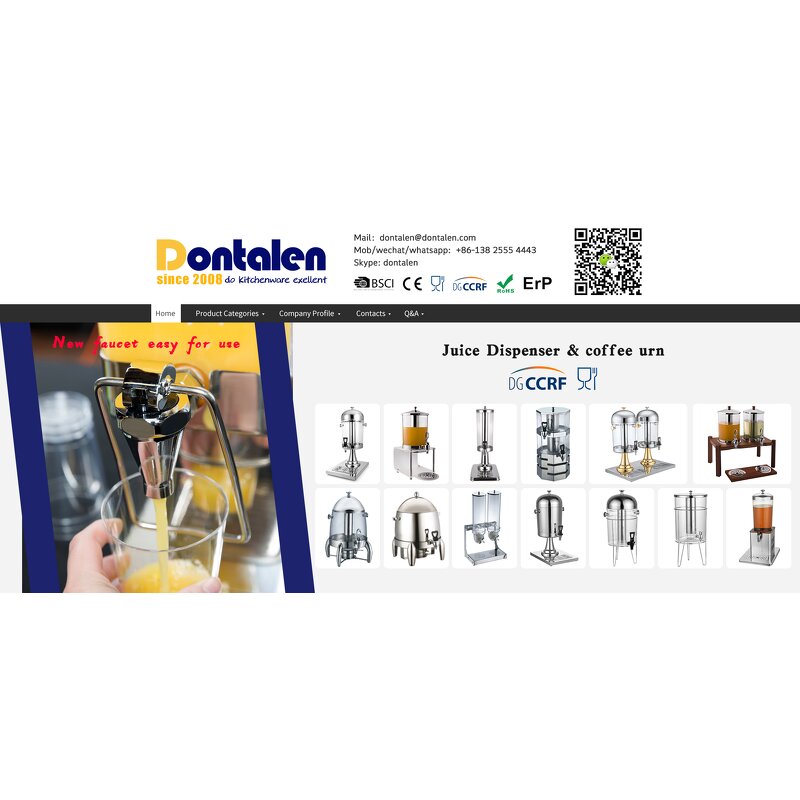 Juice Dispenser Manufacturer - Hot Sale Hotel Outdoor Catering Equipment Cold Beverage