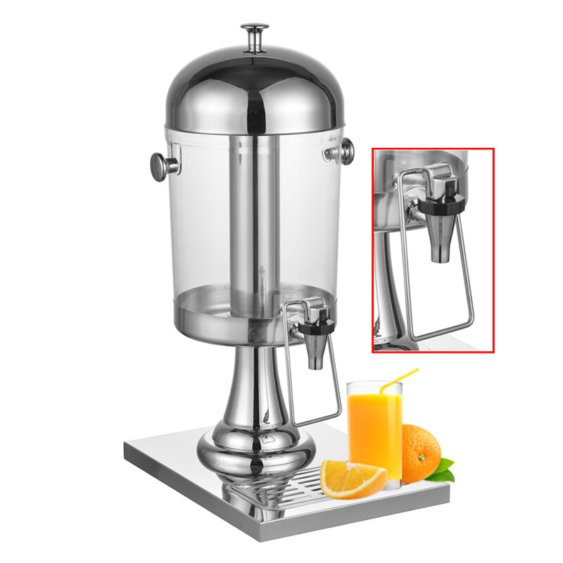 Juice Dispenser Manufacturer - Deluxe 8L Stainless Steel Buffet Beverage Dispenser