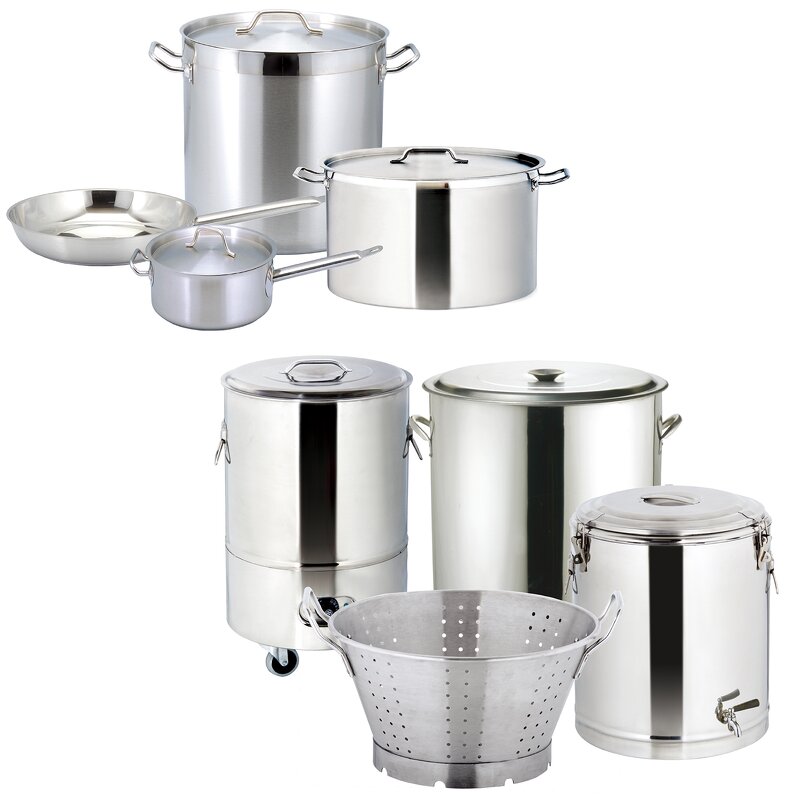 Stock Pot Manufacturer - Dontalen 24L 0.8mm Sandwich Type Bottom Low Body