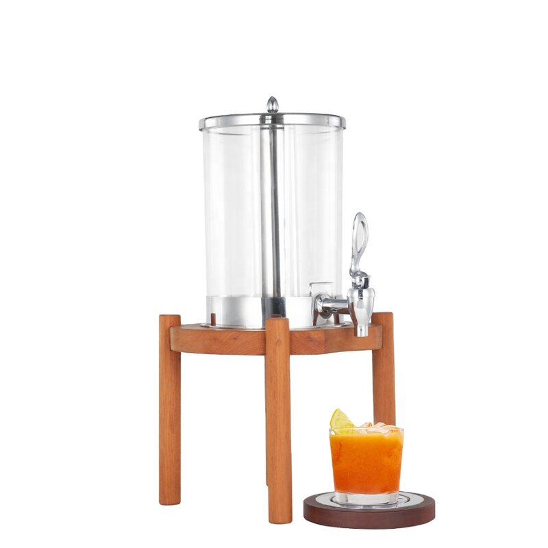 Beverage Dispenser Manufacturer - Dontalen Luxury 7L Buffet Cold with Burma Teak Wood Base