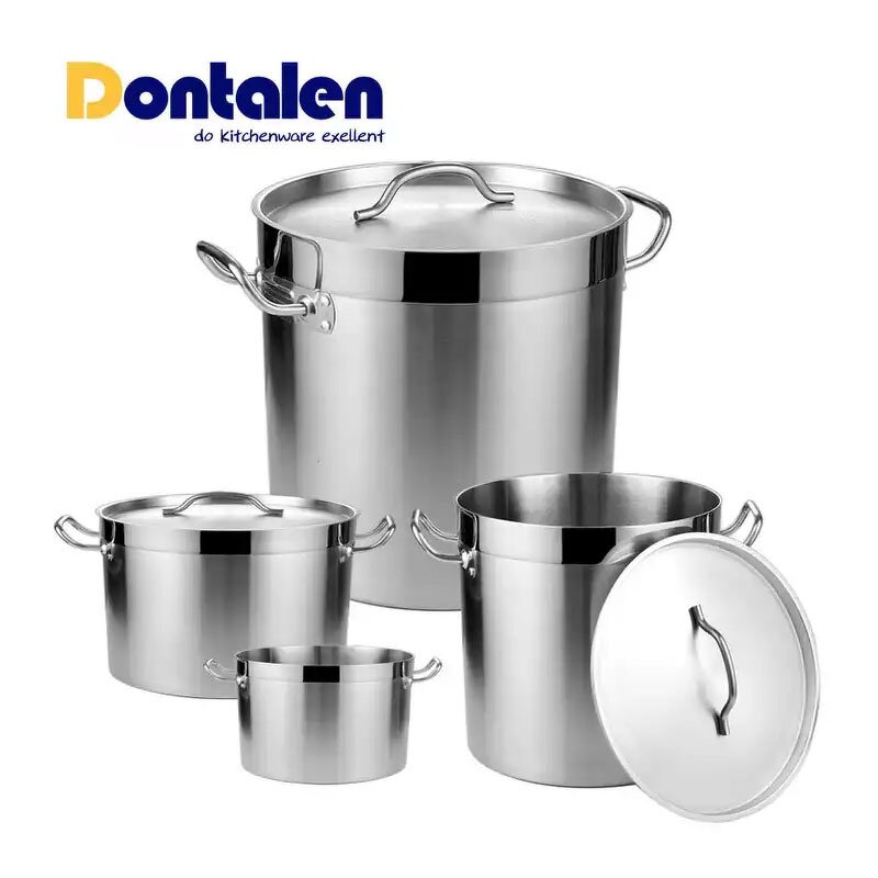 Stock Pots Manufacturer - Hot Sale Sandwich Type Bottom Stainless Steel for Home Restaurant