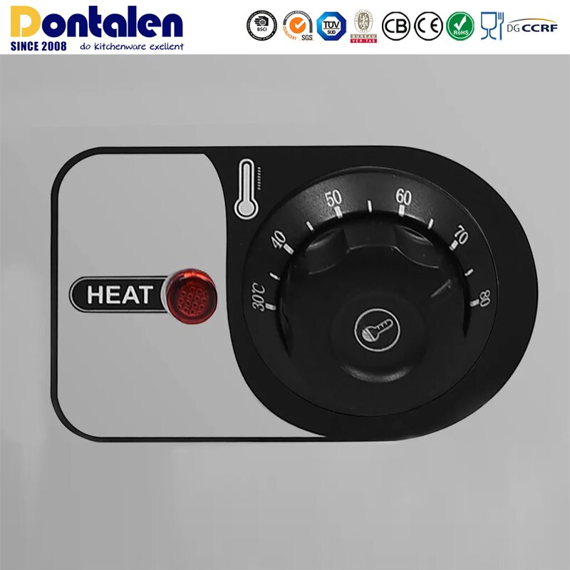Food Warmer Manufacturer - Dontalen Electric Commercial Buffer Heating with 1/5 GN PAN Bain Marie