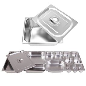 GN Pan Manufacturer - EU Style Stainless Steel Gastronorm with Lid for Restaurant Hotel