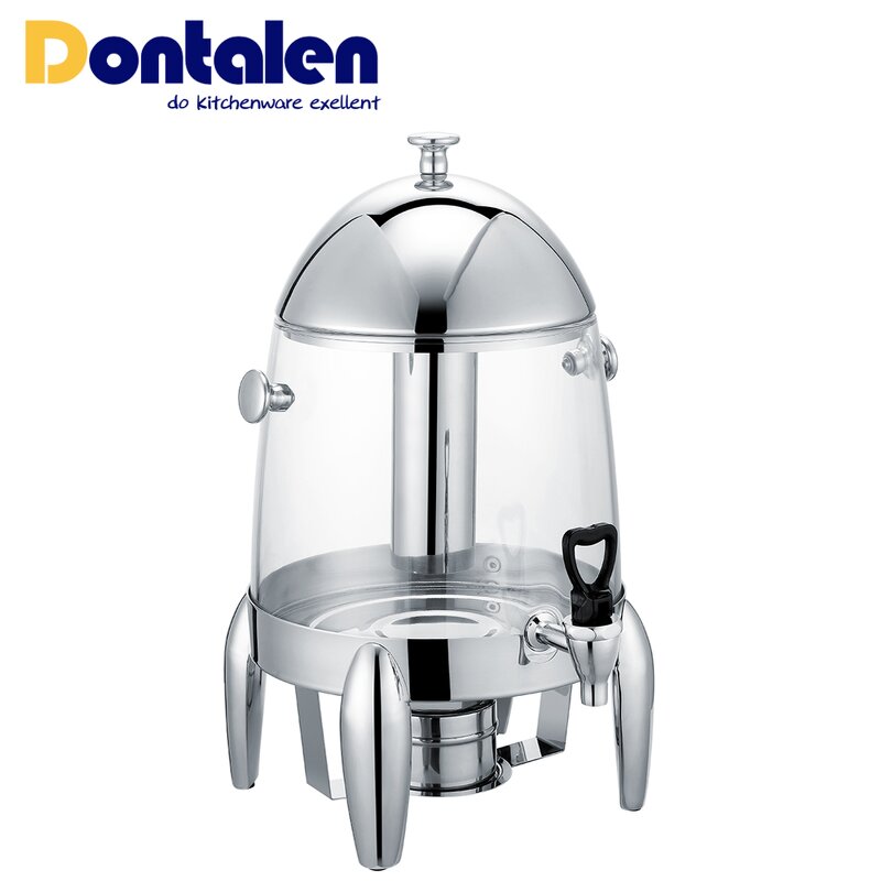 Beverage Dispenser Manufacturer - Deluxe 8QT Stainless Steel Milk Coffee Urn for Buffet