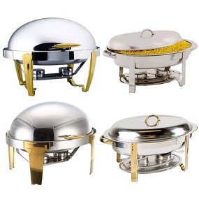 Chafing Dish Set Manufacturer - Stainless Steel Silver 6L Oval Buffet Server Chafer