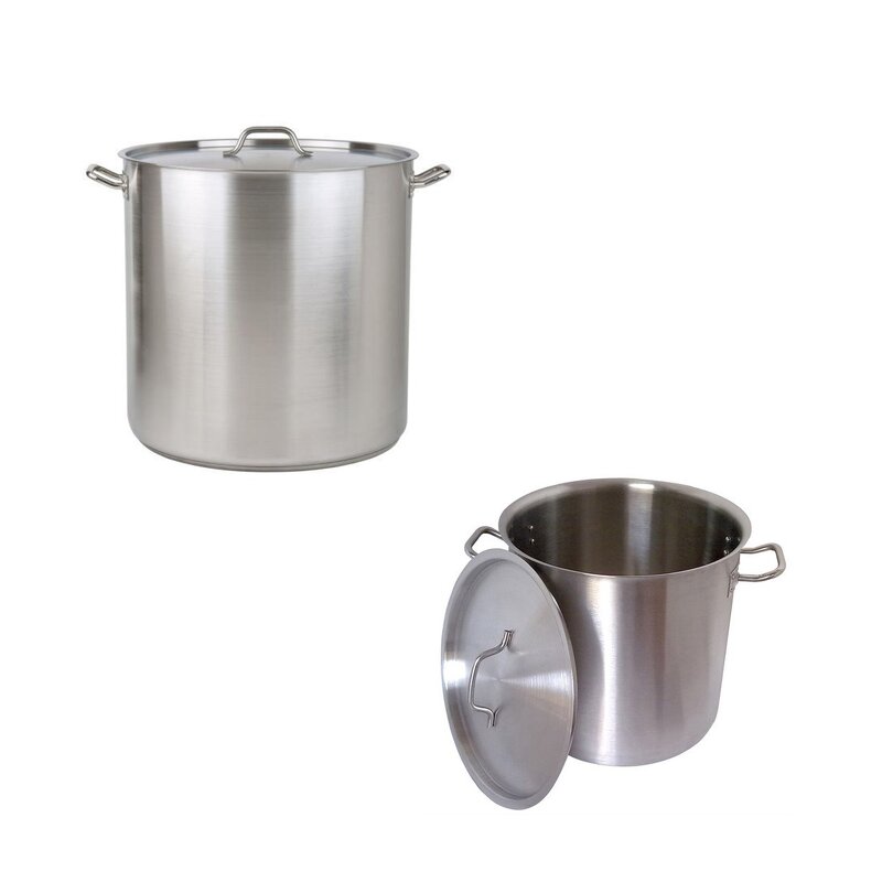 Cooking Pots Manufacturer - Dontalen 25L 0.8mm Aluminum Polished Deep Large Cookware Sets
