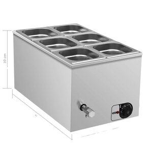 Food Warmer Manufacturer - Dontalen Electric Commercial Buffer Heating with 1/5 GN PAN Bain Marie