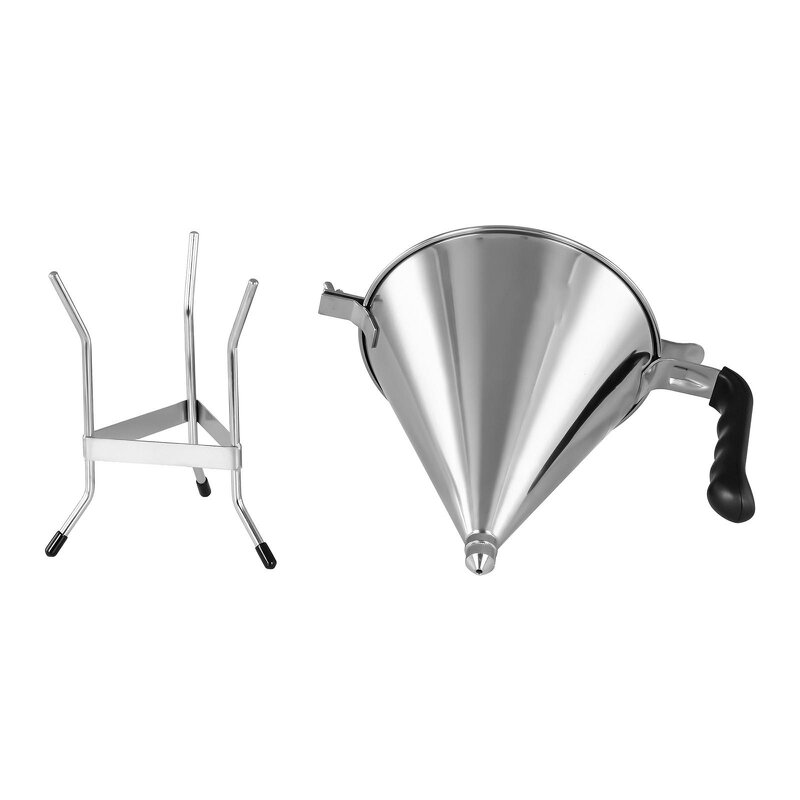 Filling Funnel Manufacturer - 1.8 L Stainless Steel Cooking Tools with Black Handle