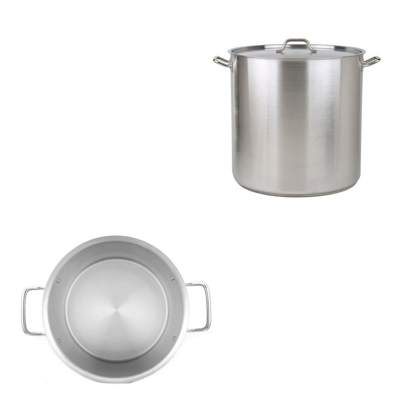 Cooking Pots Manufacturer - Dontalen 25L 0.8mm Aluminum Polished Deep Large Cookware Sets