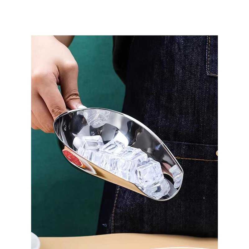 Ice Scoop Manufacturer - Commercial Large Metal Self Serve Dry Ice Bulk Candy Powder Hand Shovel