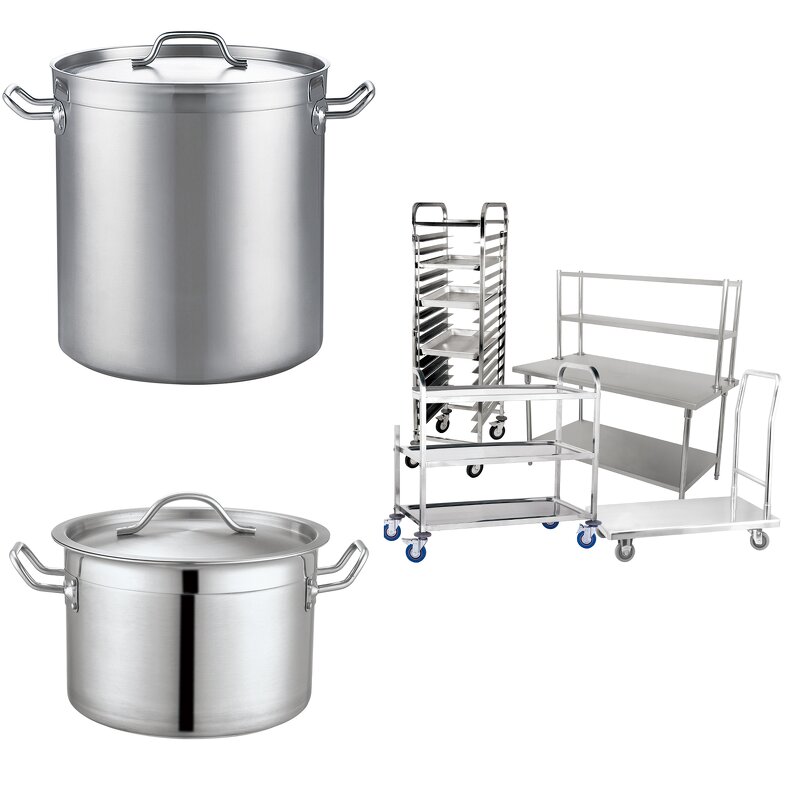 Stock Pot Manufacturer - Dontalen 24L 0.8mm Sandwich Type Bottom Low Body