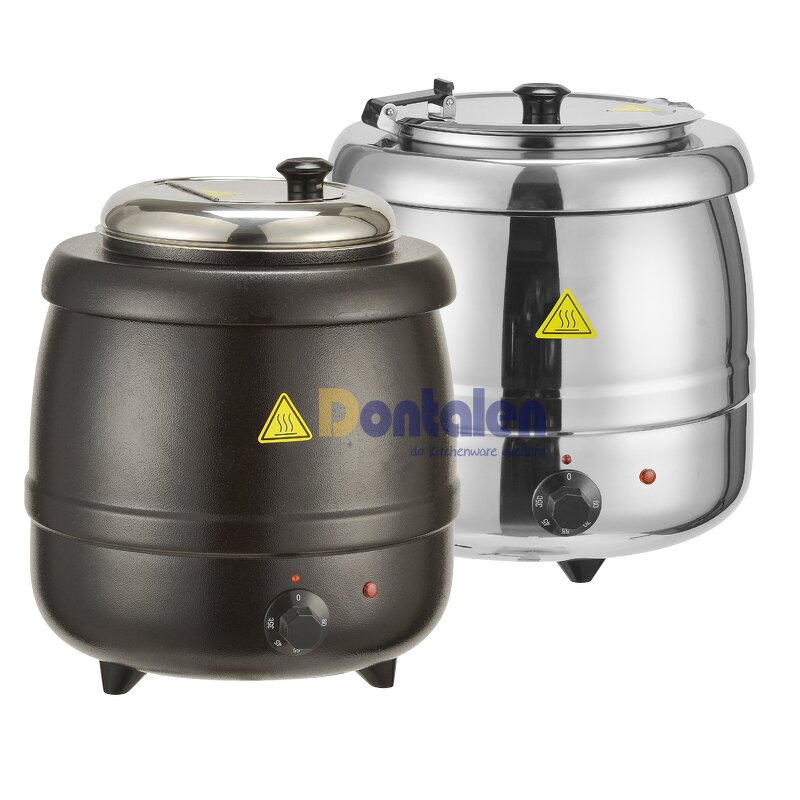 Soup Kettle Manufacturer - Factory Price 10L Electric Red Gold Bain Marie with Thermostatic