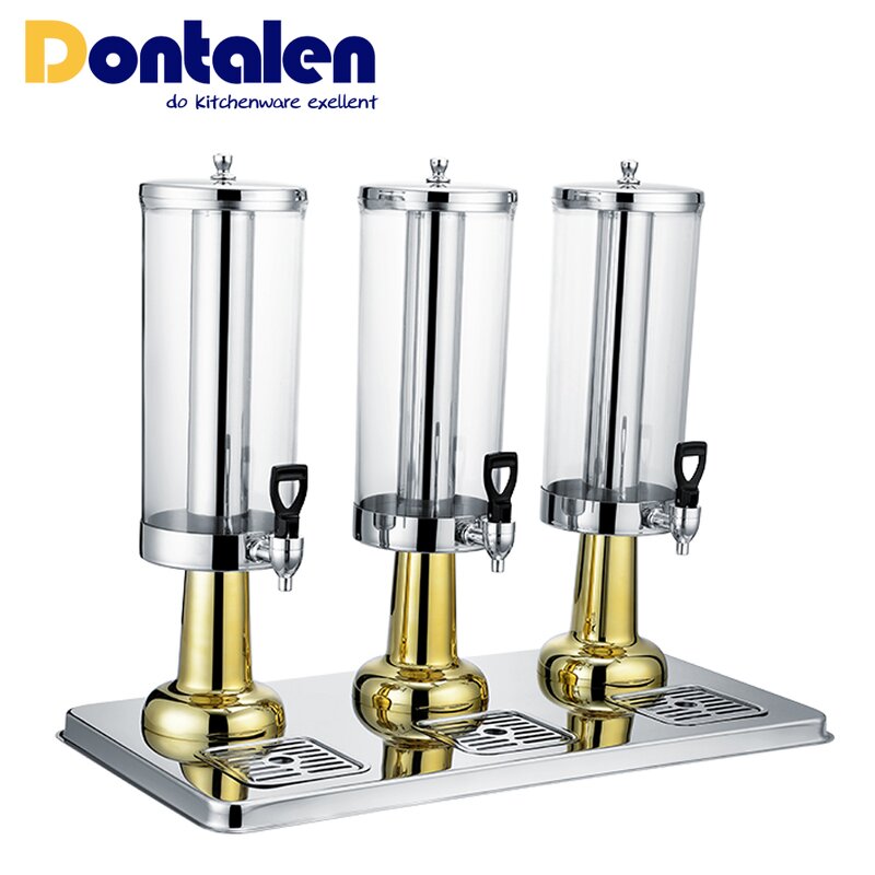 Juice Dispensers Manufacturer - Wholesale Luxury Stainless Steel 3 Tank Cold Drink for Parties