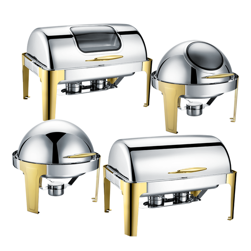 Chafing Dishes Manufacturer - New Arrival Roll Top Stainless Steel Hydraulic Induction