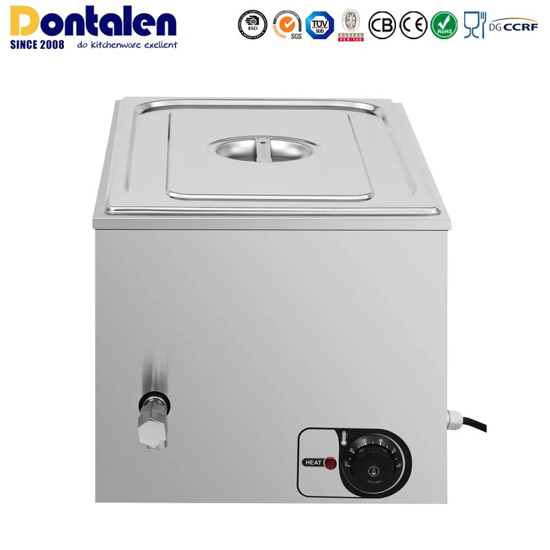 Food Warmer Manufacturer - Dontalen Stainless Steel Electric Commercial GN PAN with Lid 1.5kW CE