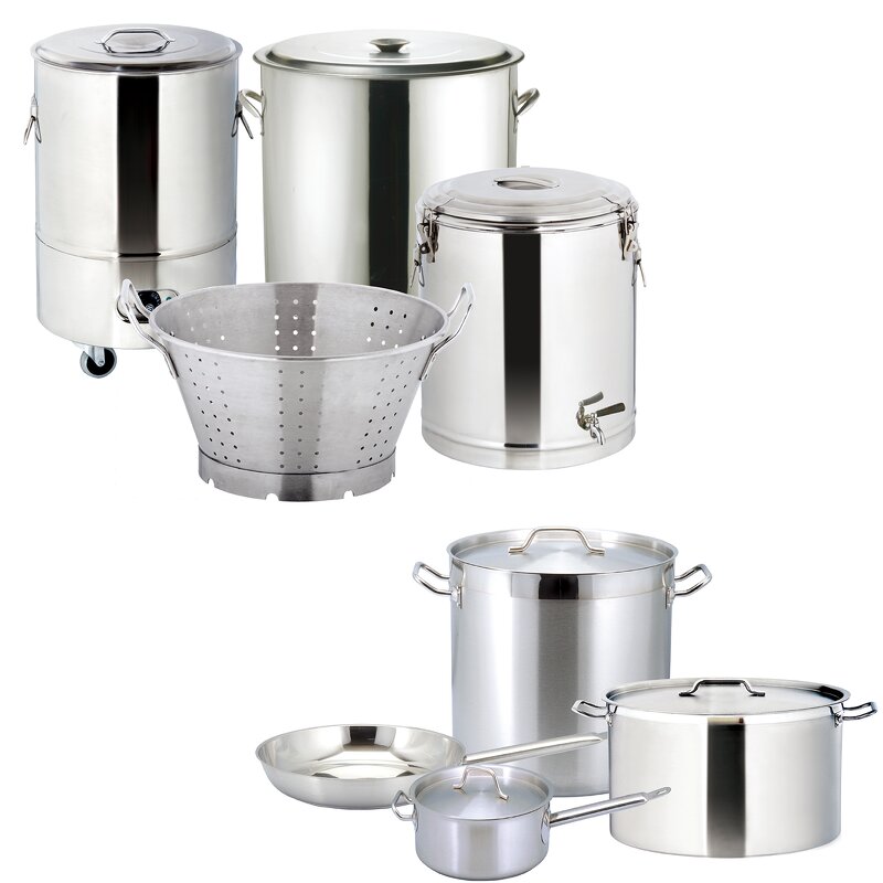 Stock Pot Manufacturer - Dontalen 24L 0.8mm Sandwich Type Bottom Low Body