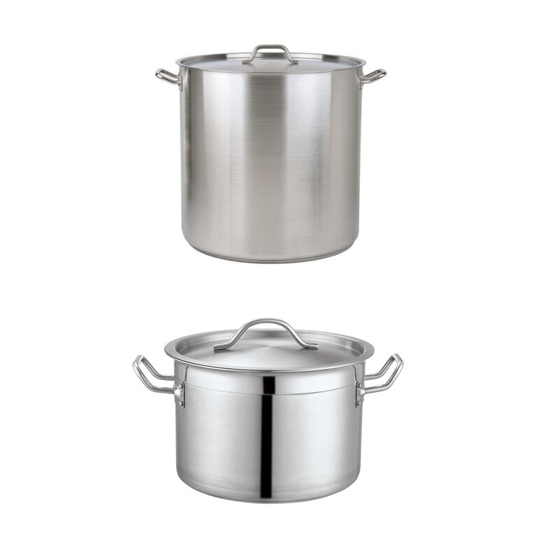 Cooking Pots Manufacturer - Dontalen 25L 0.8mm Aluminum Polished Deep Large Cookware Sets