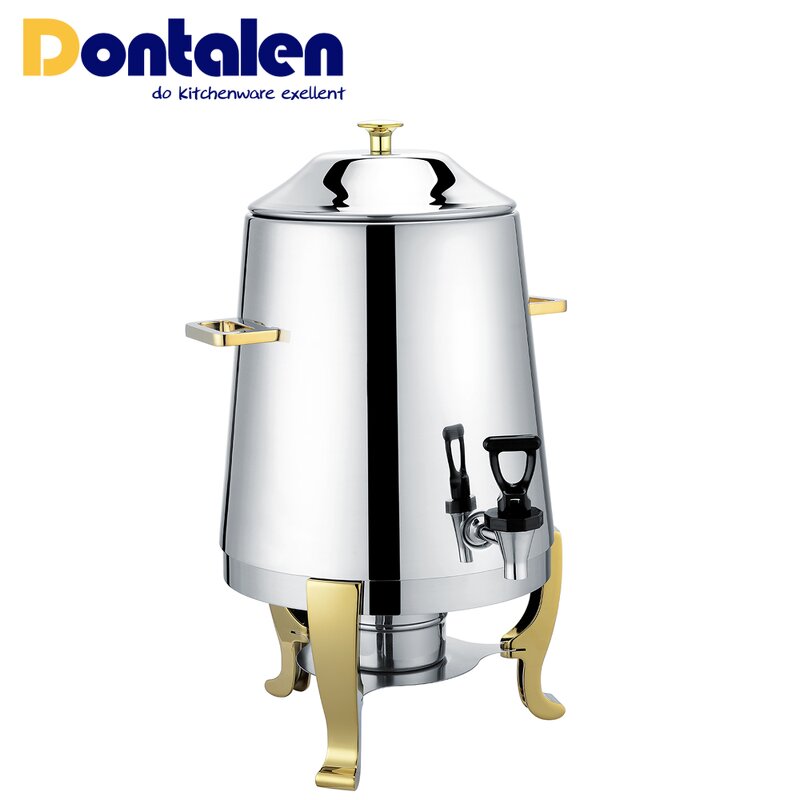 Beverage Dispenser Manufacturer - Deluxe 8QT Stainless Steel Milk Coffee Urn for Buffet