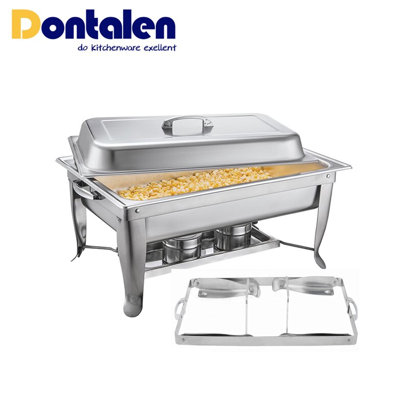 Chafing Dish Manufacturer - Best Price Electric 9L Oblong Economic Stainless Steel Buffet