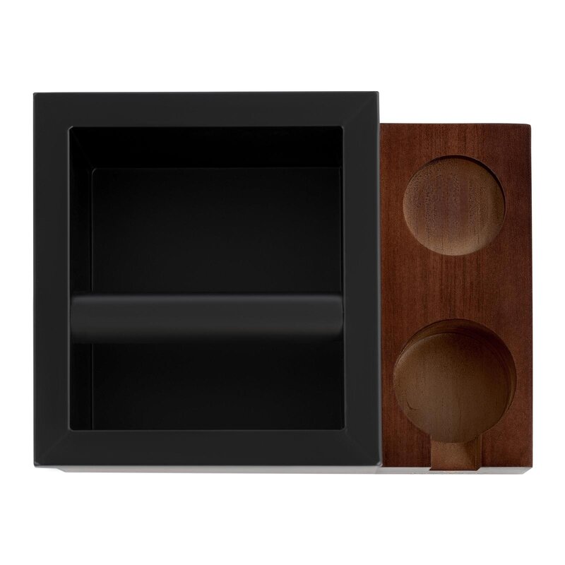 Knock Box Manufacturer - Coffee Tools Stainless Steel Black Rectangular Chut Bin for Coffee Shop