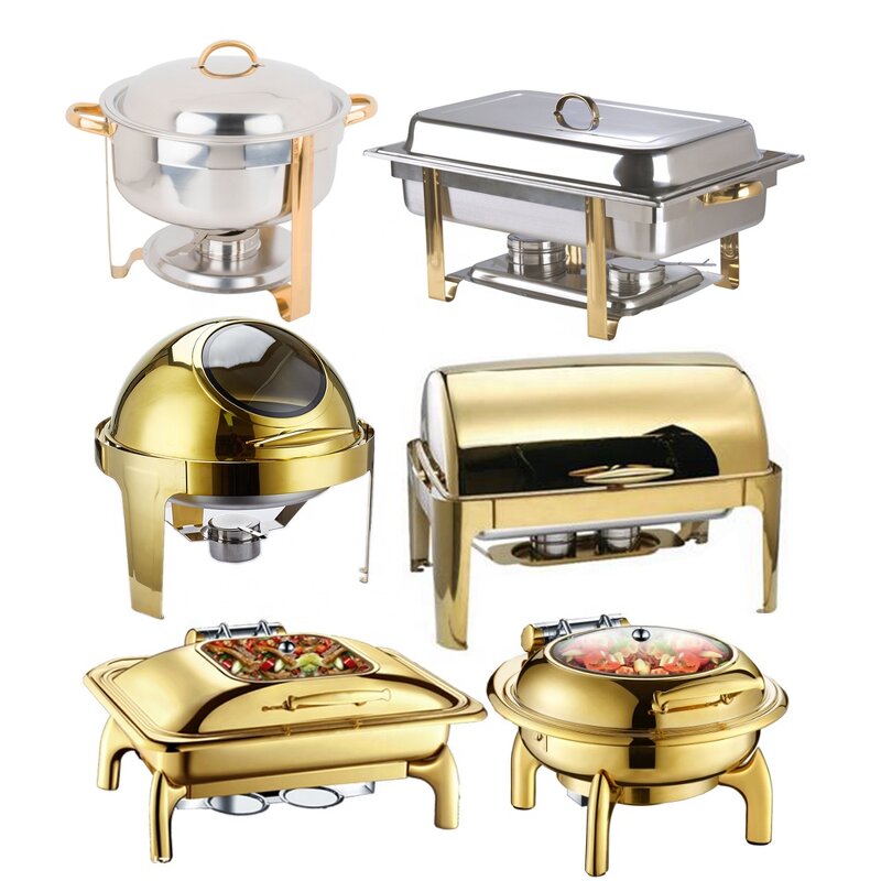 Chafing Dishes Manufacturer - New Arrival Roll Top Stainless Steel Hydraulic Induction