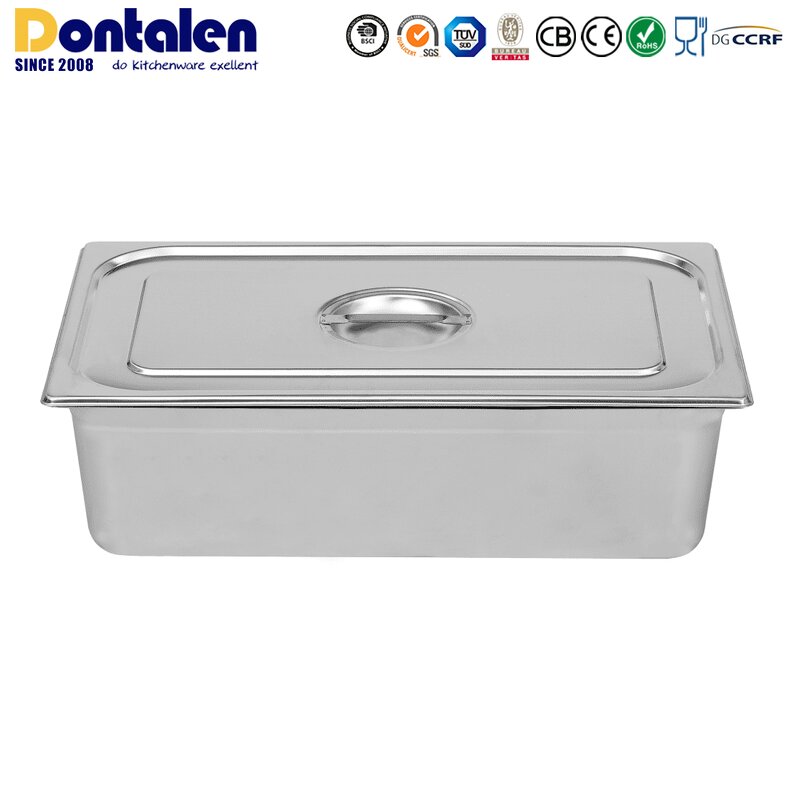 Food Warmer Manufacturer - Dontalen Stainless Steel Electric Commercial GN PAN with Lid 1.5kW CE
