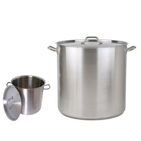 Cooking Pots Manufacturer - Dontalen 25L 0.8mm Aluminum Polished Deep Large Cookware Sets