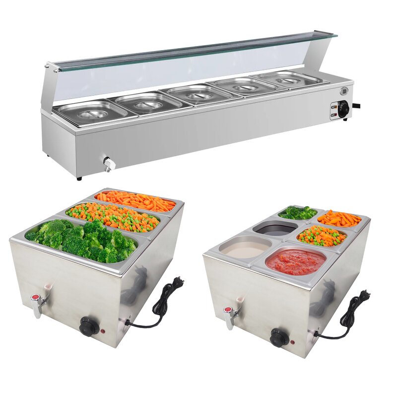 Food Warmer Manufacturer - Hot Sale Stainless Steel Electric Buffet GN Pan Bain Marie