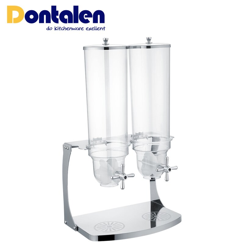 Cereal Dispenser Manufacturer - Deluxe Hotel Buffetware 1/2/3/4 Heads Stainless Steel Plastic